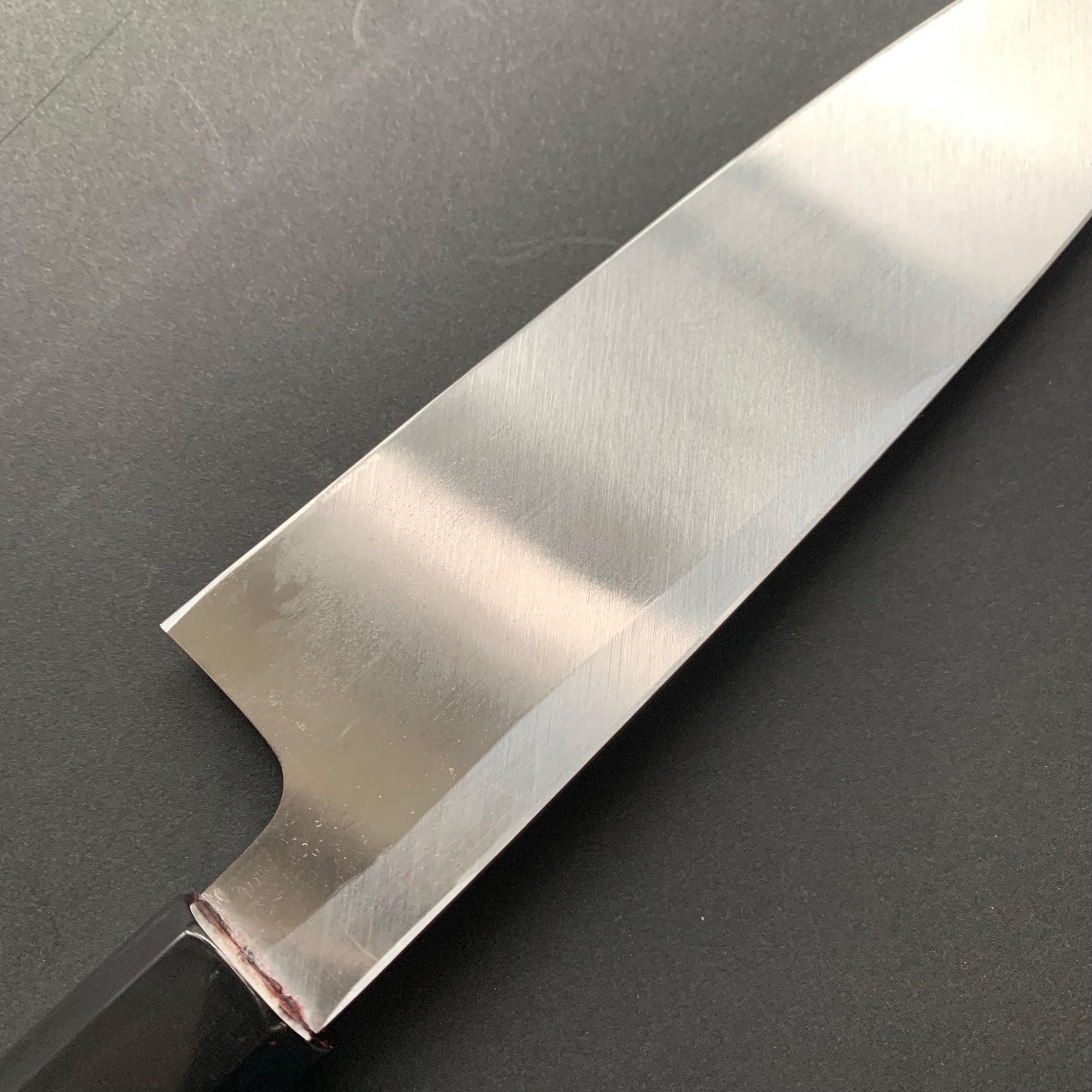 Single bevel Gyuto knife,  shirogami 2, polished finish - Hatsukokoro Shirasagi - Kitchen Provisions