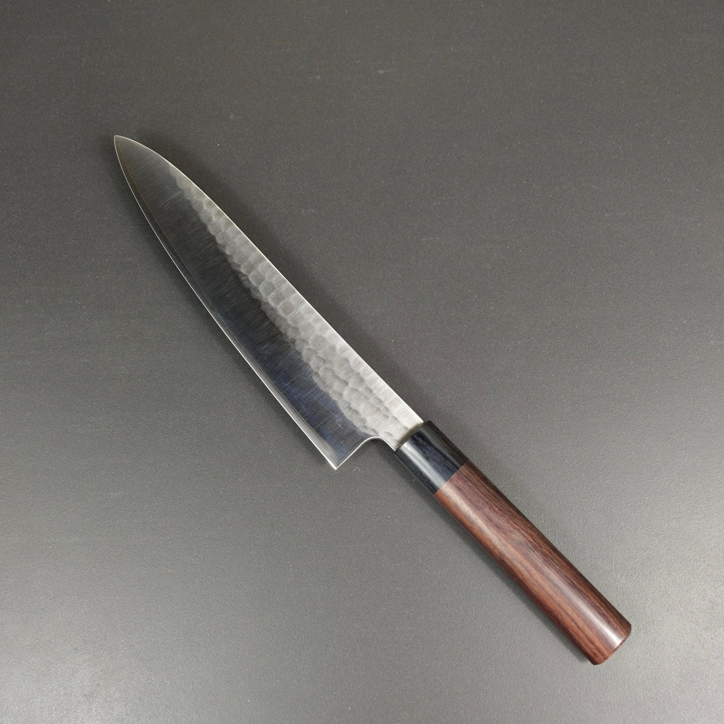 Gyuto knife, SLD semi-stainless steel, tsuchime finish - Ohishi - Kitchen Provisions