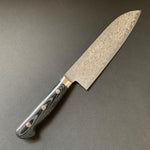 Santoku knife, VG10 stainless steel, western handle, damascus finish - Kato - Kitchen Provisions