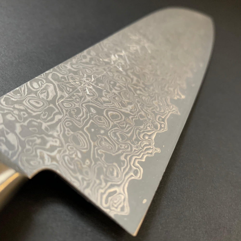 Santoku knife, VG10 stainless steel, western handle, damascus finish - Kato - Kitchen Provisions