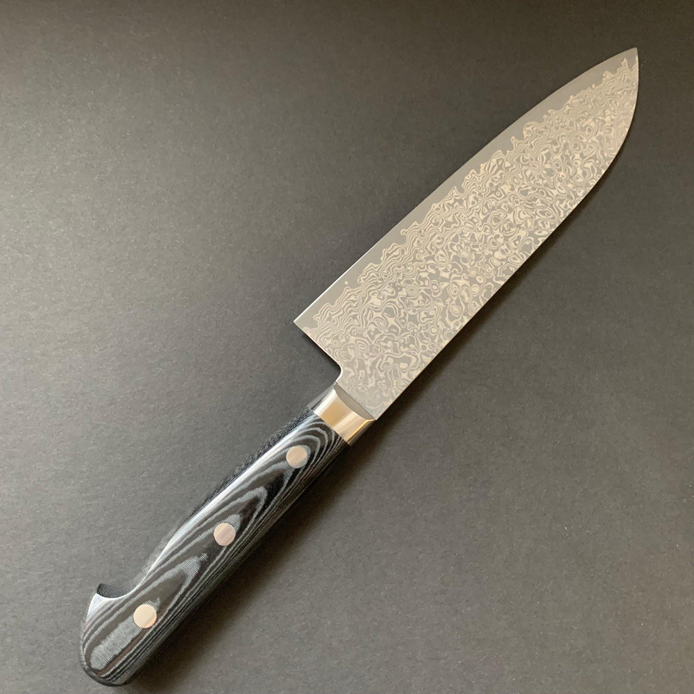 Santoku knife, VG10 stainless steel, western handle, damascus finish - Kato - Kitchen Provisions