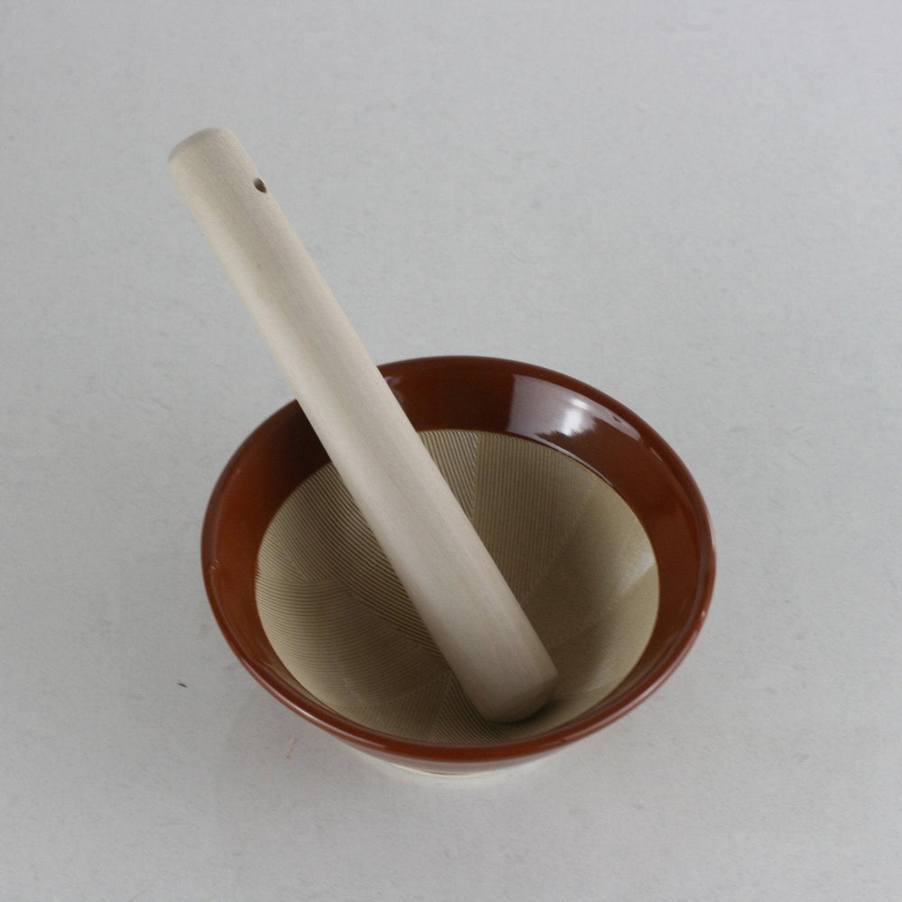 
            
                Load image into Gallery viewer, Traditional Japanese mortar and pestle - suribachi and surikogi - Kitchen Provisions
            
        