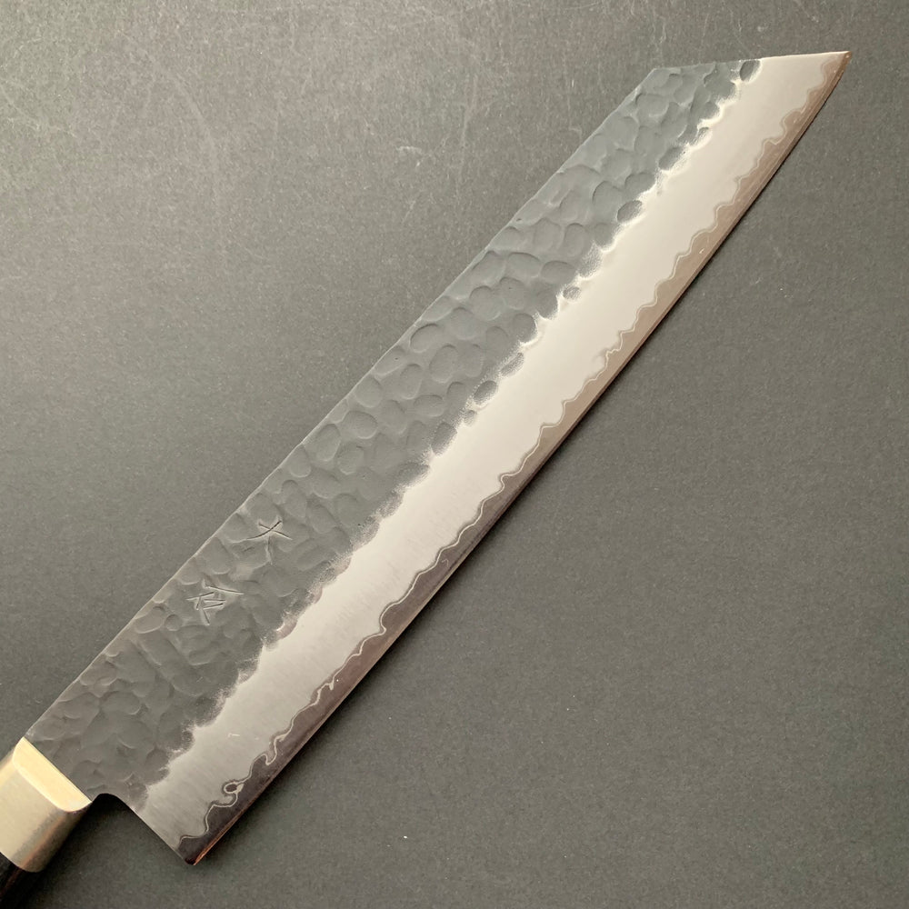 Kiritsuke knife, aogami super, ss-clad, kurouchi finish - Ohishi