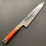 Honyaki Gyuto knife, Shirogami 2 Carbon steel, mirror polish finish - Ikeda
