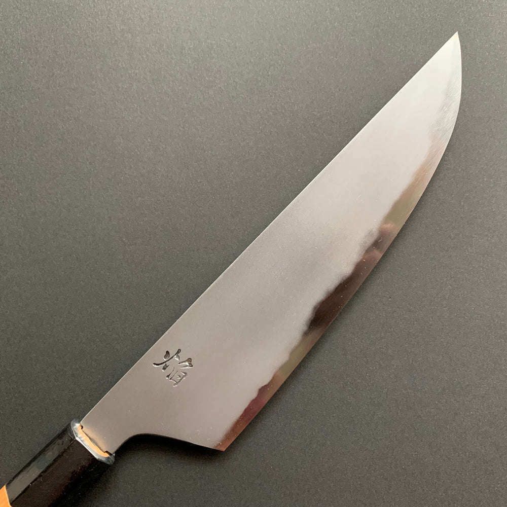 Kogetsu Gyuto knife, Aogami 2 carbon steel with iron cladding, Kasumi finish, Homura series - Sakai Takayuki