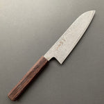 Santoku knife, SG2 powder steel, Damascus finish, mono Wenge handle - Shigeki Tanaka