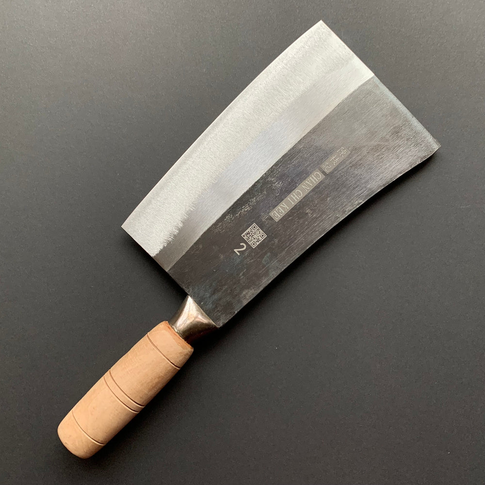 
            
                Load image into Gallery viewer, No.2 Kau Kong Chopper, Carbon steel, rustic polished finish- CCK Cleaver
            
        