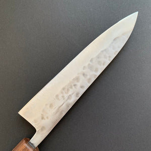 Petty knife, Shirogami 1 with stainless steel cladding, nashiji finish, Maboroshi range, wa handle - Fujiwara