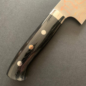Gyuto knife, Aogami 2, Stainless Clad, Coloured damascus finish - Saji - Kitchen Provisions