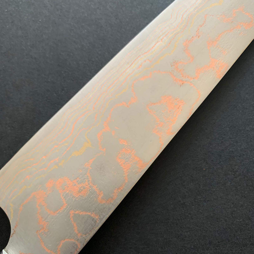 Gyuto knife, Aogami 2, Stainless Clad, Coloured damascus finish - Saji - Kitchen Provisions