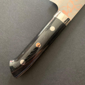 Gyuto knife, Aogami 2, Stainless Clad, Coloured damascus finish - Saji - Kitchen Provisions