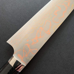 Gyuto knife, Aogami 2, Stainless Clad, Coloured damascus finish - Saji - Kitchen Provisions