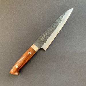 Petty knife, Aogami Super carbon steel, Kurouchi and Tsuchime finish - Saji - Kitchen Provisions