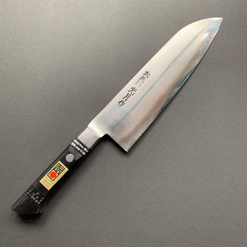 Santoku knife, SK5 mono carbon steel, polished finish - Goko - Kitchen Provisions