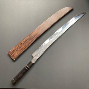 Sakimaru Knife, SG2 Powder Steel, Tsuchime Finish, Ebony Wood handle - Yu Kurosaki - Kitchen Provisions