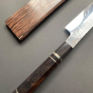 Sakimaru Knife, SG2 Powder Steel, Tsuchime Finish, Ebony Wood handle - Yu Kurosaki - Kitchen Provisions