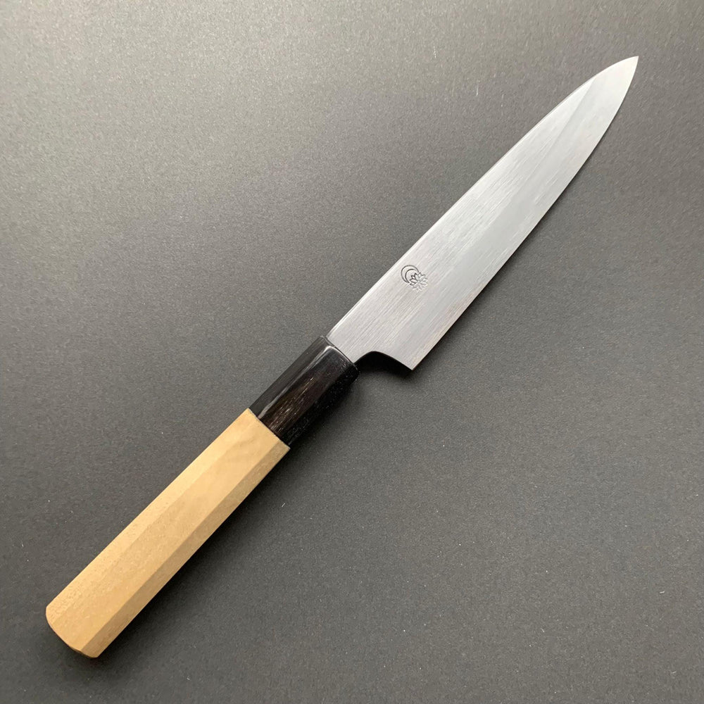 Petty Knife, Shirogami 2 with iron cladding, Kasumi finish, Kikuzuki Kasumi range - Sakai Kikumori - Kitchen Provisions