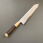 Kiritsuke Knife, Aogami 2, Wrought Iron cladding, Metal Flow range, Damascus finish - Tetsujin Hamono - Kitchen Provisions