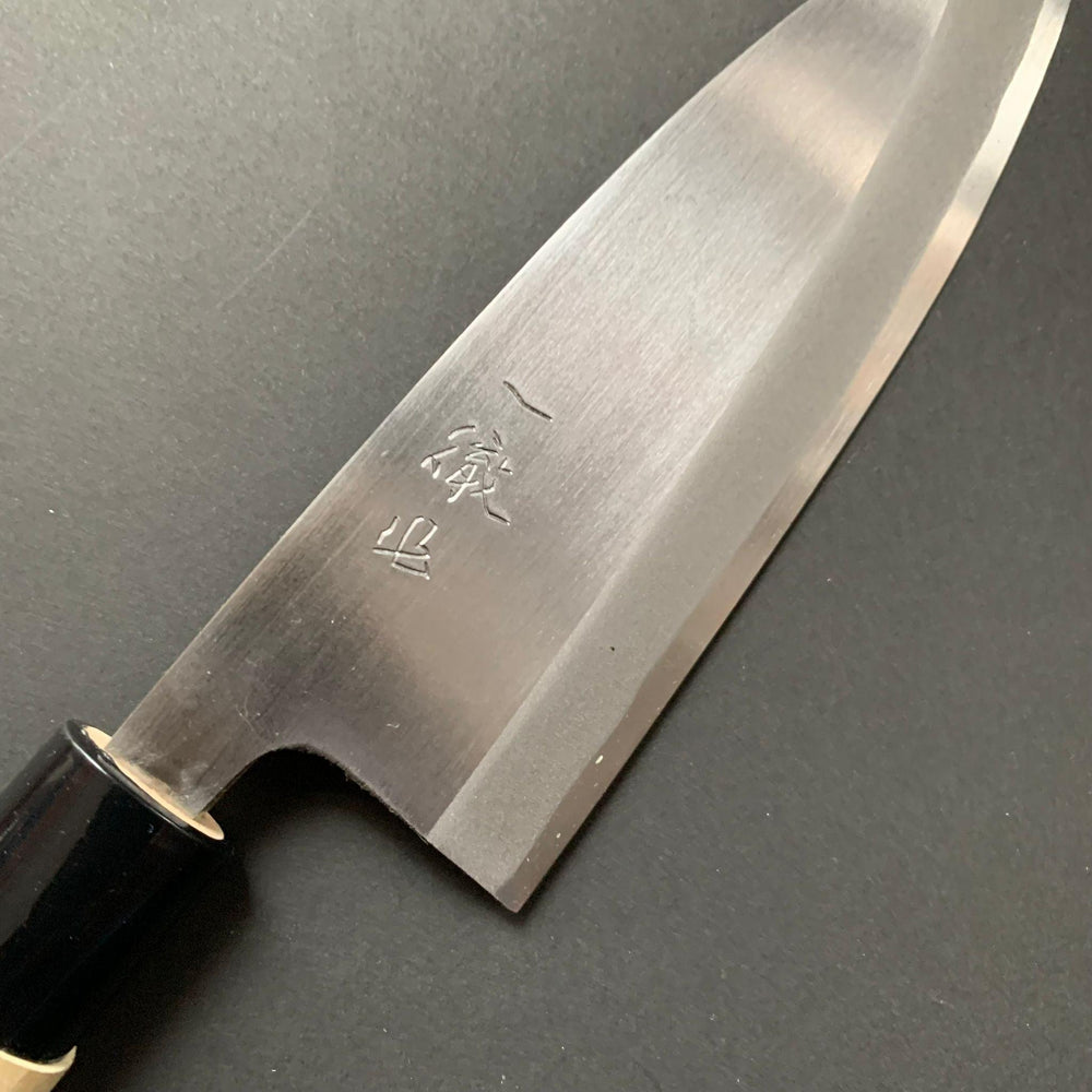 Deba Knife, Shirogami 2 Carbon Steel, Iron Clad, Polished Finish - Ittetsu - Kitchen Provisions