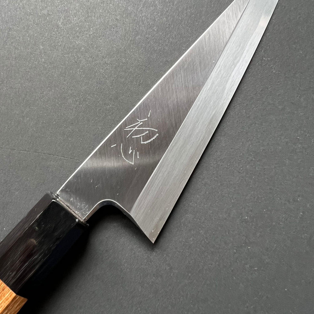 Honesuki knife, Single Beveled, Shirogami 2, polished finish - Hatsukokoro Shirasagi - Kitchen Provisions