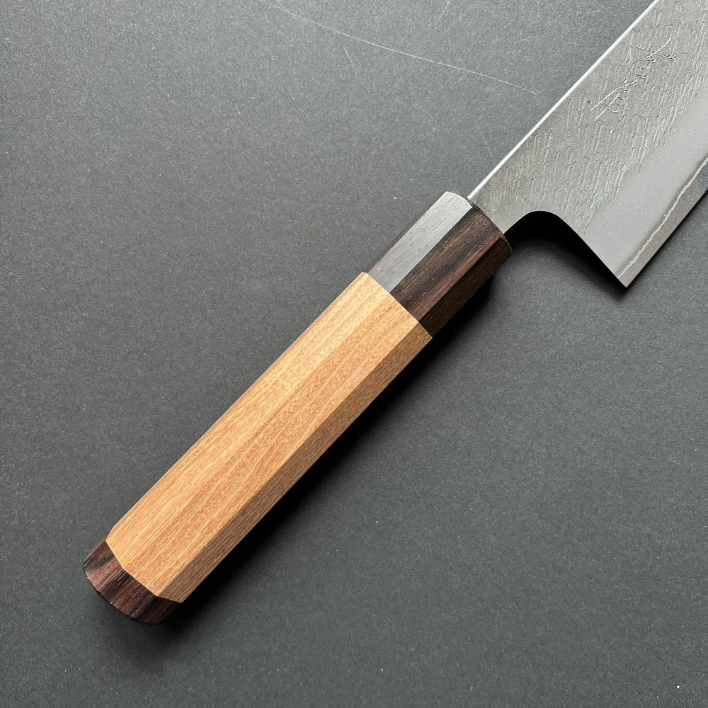 Gyuto knife, Shirogami 2 carbon steel, Kurouchi Tsuchime finish - Yoshikane - Kitchen Provisions