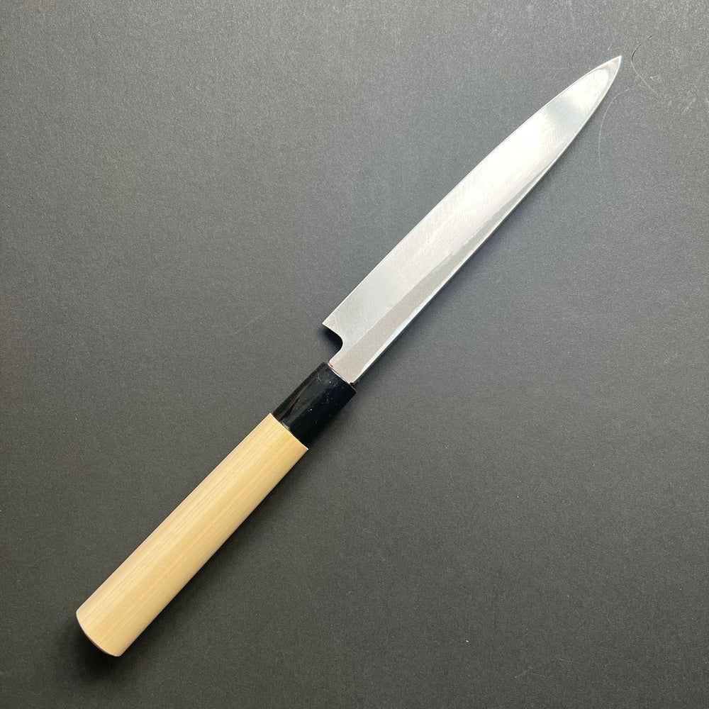 Yanagiba Knife, Stamped Shirogami 2 Carbon Steel, Iron Clad, Polished Finish - Ittetsu - Kitchen Provisions