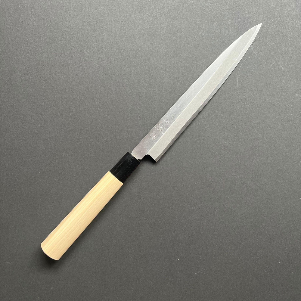 Yanagiba Knife, Stamped Shirogami 2 Carbon Steel, Iron Clad, Polished Finish - Ittetsu - Kitchen Provisions