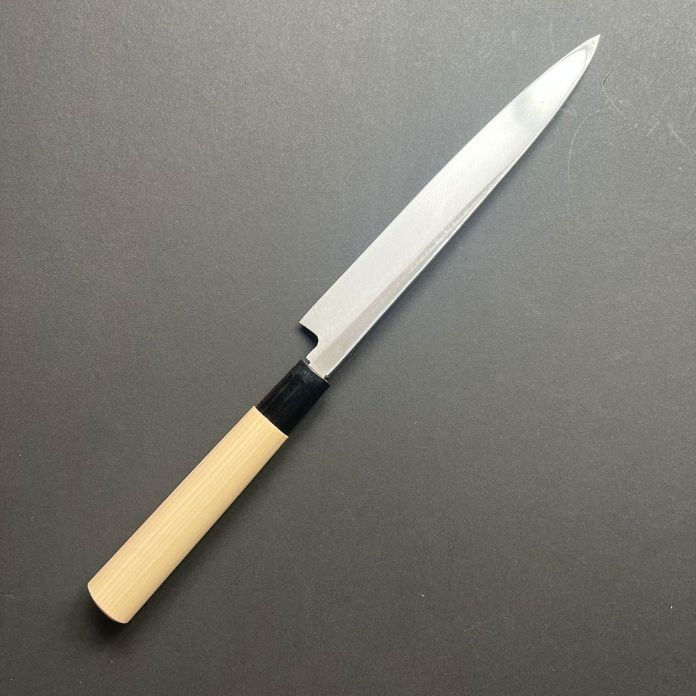 Yanagiba Knife, Stamped Shirogami 2 Carbon Steel, Iron Clad, Polished Finish - Ittetsu - Kitchen Provisions