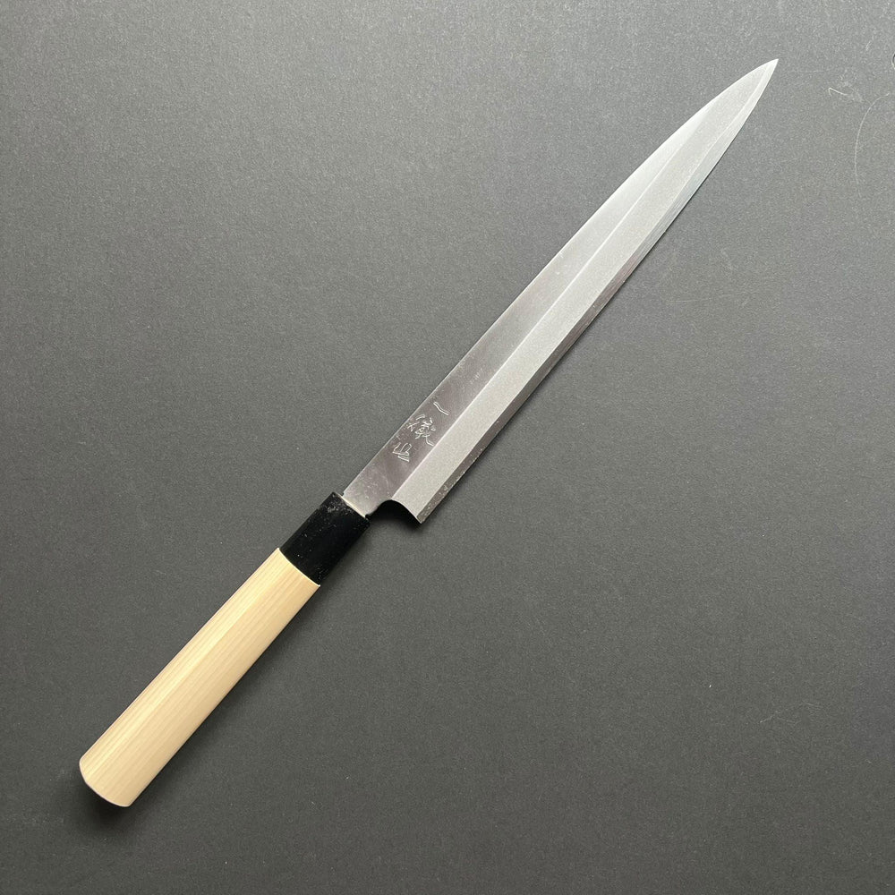 Yanagiba Knife, Stamped Shirogami 2 Carbon Steel, Iron Clad, Polished Finish - Ittetsu - Kitchen Provisions