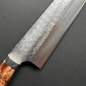 
            
                Load image into Gallery viewer, Gyuto knife, SG2 Powder Steel, Western style Maple wood handle, Tsuchime finish - Kato - Kitchen Provisions
            
        