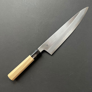 Gyuto Knife, Shirogami 2 with iron cladding, Kasumi finish, Kikuzuki Kasumi range - Sakai Kikumori - Kitchen Provisions