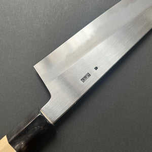 Gyuto Knife, Shirogami 2 with iron cladding, Kasumi finish, Kikuzuki Kasumi range - Sakai Kikumori - Kitchen Provisions