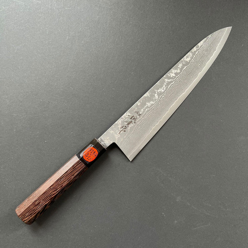 Gyuto knife, SG2 powder steel, Damascus finish, Wenge handle - Shigeki Tanaka - Kitchen Provisions