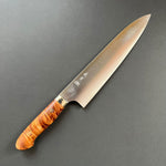 Gyuto knife, SG2 Powder Steel, Western style Maple wood handle, Migaki finish - Kato - Kitchen Provisions