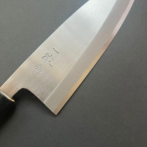 Deba Knife, Shirogami 2 Carbon Steel, Iron Clad, Polished Finish - Ittetsu - Kitchen Provisions