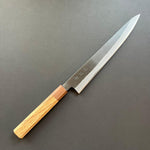 Sujihiki knife, Shirogami 2 with stainless steel cladding, Kurouchi finish - Mutsumi Hinoura - Kitchen Provisions