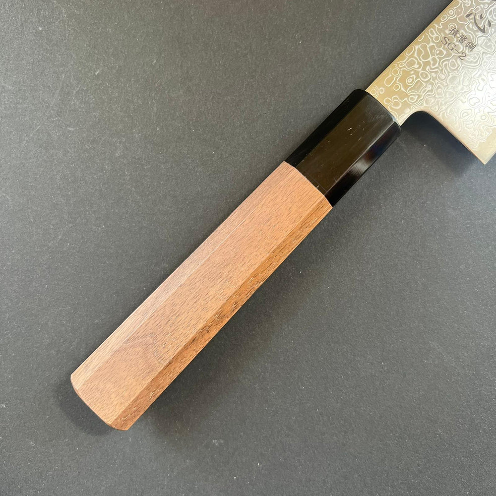 Gyuto knife, SG2 stainless steel, Damascus finish, Saihyo range - Hatsukokoro - Kitchen Provisions