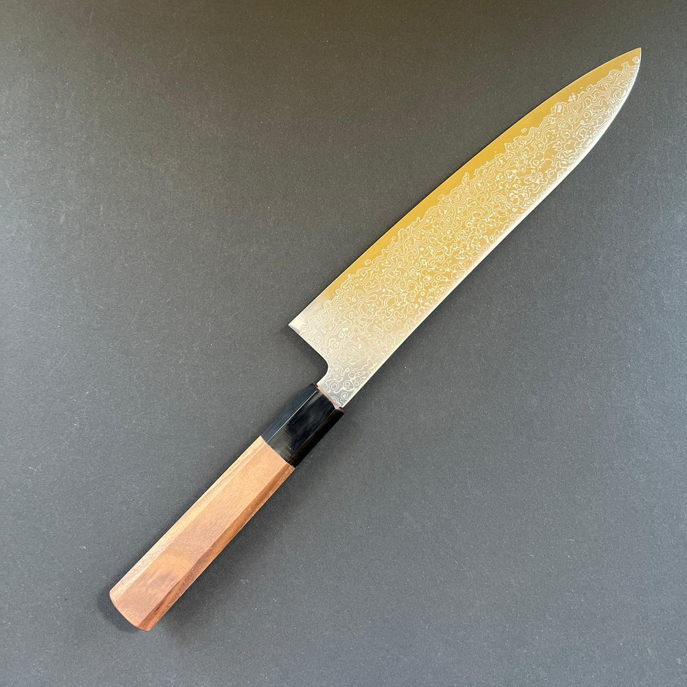 
            
                Load image into Gallery viewer, Gyuto knife, SG2 stainless steel, Damascus finish, Saihyo range - Hatsukokoro - Kitchen Provisions
            
        