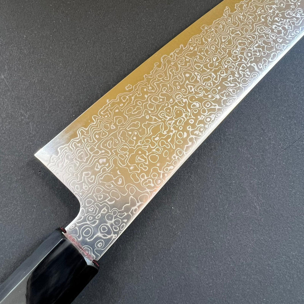 Gyuto knife, SG2 stainless steel, Damascus finish, Saihyo range - Hatsukokoro - Kitchen Provisions