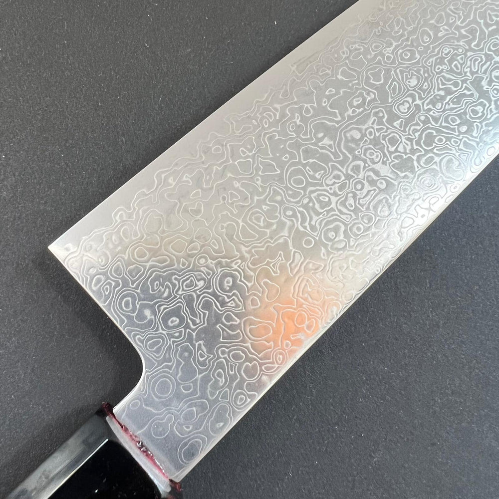 Santoku knife, SG2 stainless steel, Damascus finish, Saihyo range - Hatsukokoro - Kitchen Provisions