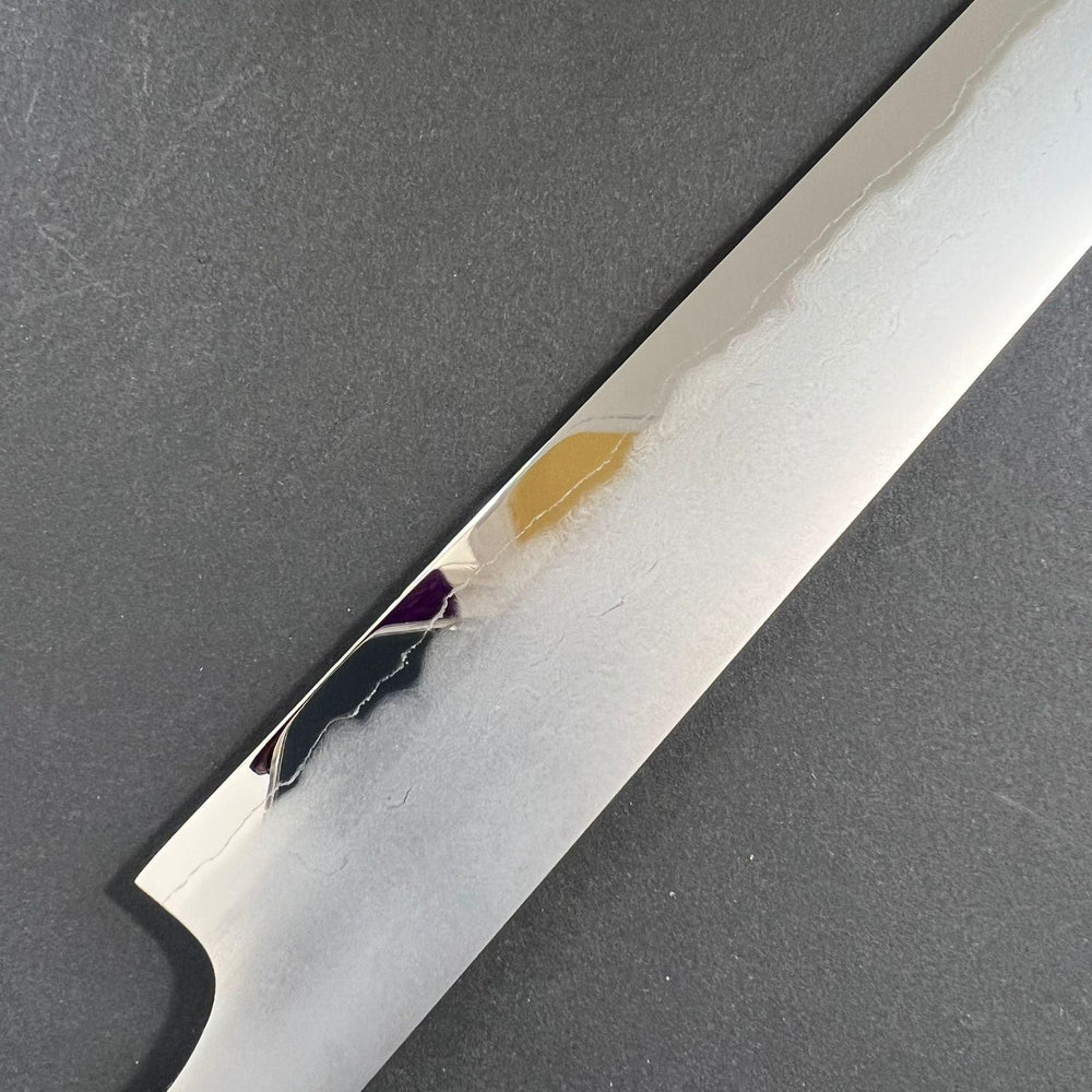 Sujihiki knife, Shirogami 2 with iron cladding, Kasumi finish, Katana Jihada series - Hatsukokoro - Kitchen Provisions