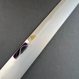 Sujihiki knife, Shirogami 2 with iron cladding, Kasumi finish, Katana Jihada series - Hatsukokoro - Kitchen Provisions