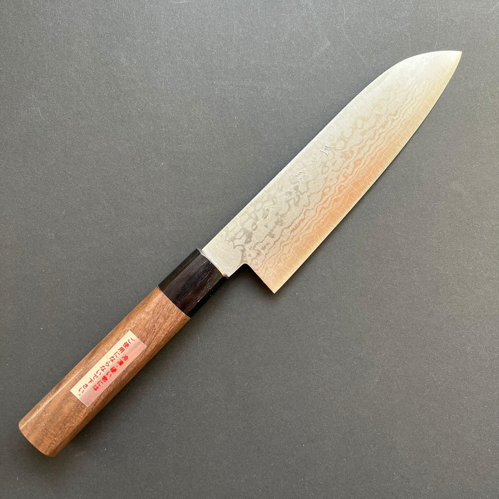 Santoku knife, VG10 stainless steel, Damascus finish - Miki Hamono - Kitchen Provisions