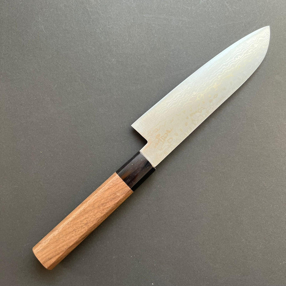 Santoku knife, VG10 stainless steel, Damascus finish - Miki Hamono - Kitchen Provisions