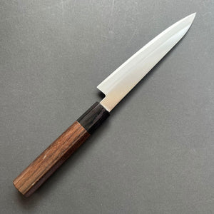 Petty knife, Aogami Super carbon steel core with stainless steel cladding, Polished finish - Miki Hamono - Kitchen Provisions