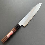 Gyuto knife, Aogami Super carbon steel core with stainless steel cladding, Polished finish - Miki Hamono - Kitchen Provisions