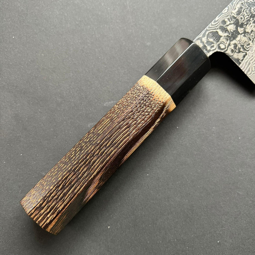 Gyuto knife, SKD tool steel, Black Damascus finish - Yoshikane - Kitchen Provisions