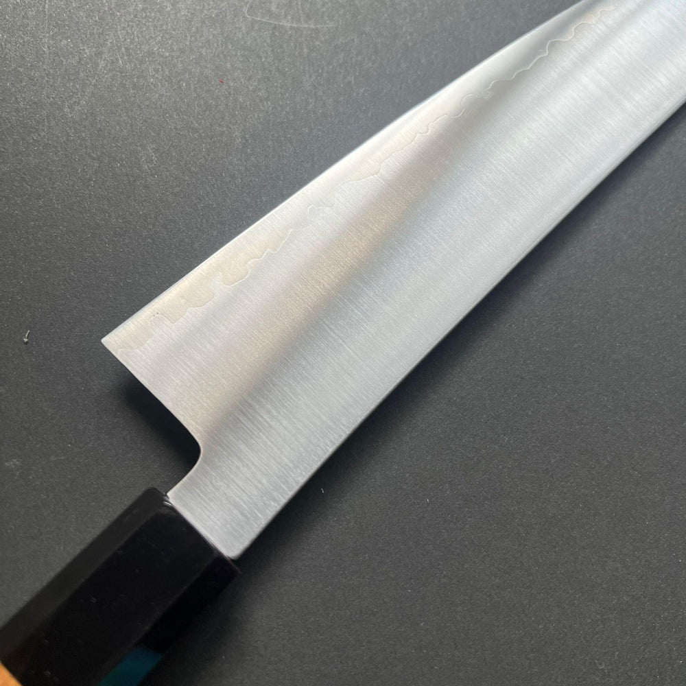 Gyuto knife, ZDP189 powder steel with stainless steel cladding, Polished finish, Hayabusa range - Hatsukokoro - Kitchen Provisions