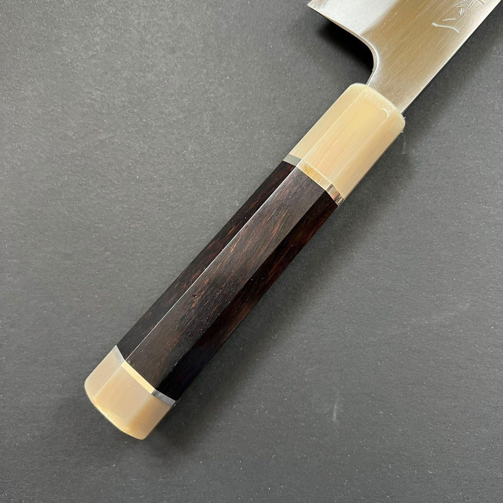Gyuto knife, Aogami 2 with Iron Cladding, forge welded Hon-SanMai series - Naoki Mazaki - Kitchen Provisions