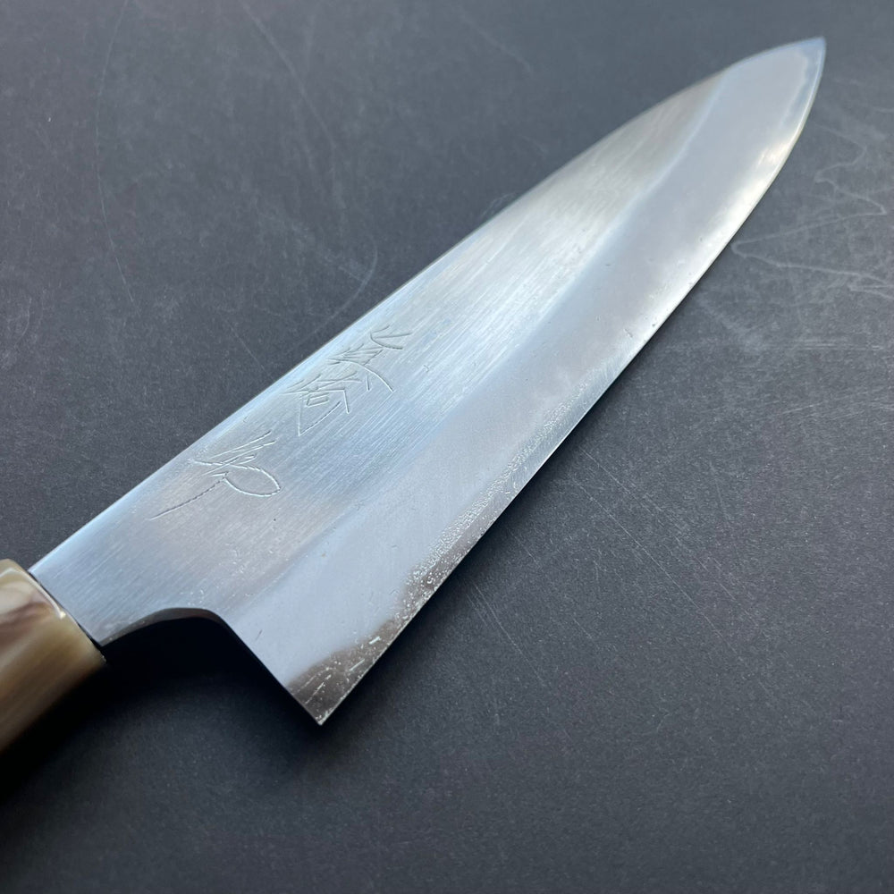 Gyuto knife, Shirogami 2 with Iron Cladding, forge welded Hon-SanMai series - Naoki Mazaki